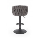 Стул барный HALMAR H125 серый/черный